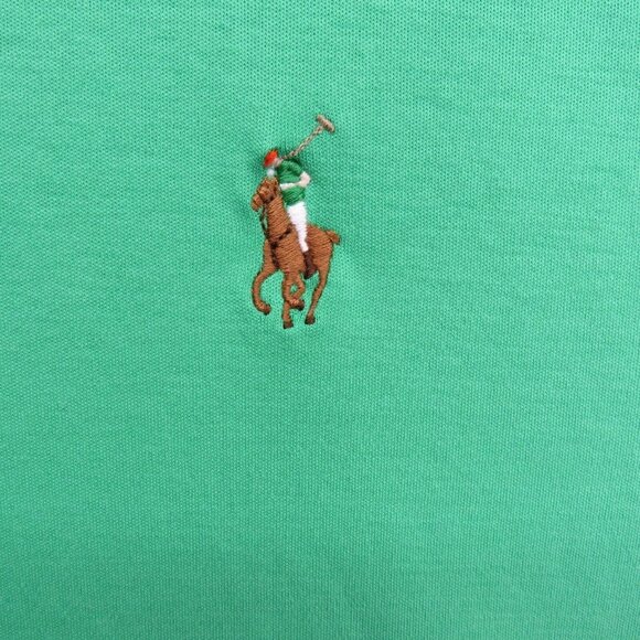 Ralph Lauren Polo Shirt Mens Extra Large Green Short Sleeve Prima Soft Touch - Picture 4 of 10